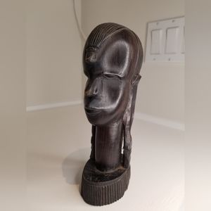 Hand Carved Wooden Head